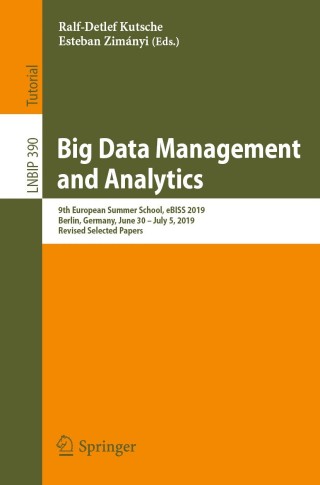 Cover image: Big Data Management and Analytics 1st edition 9783030616267