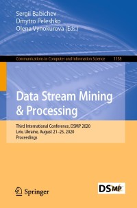 Cover image: Data Stream Mining & Processing 1st edition 9783030616557