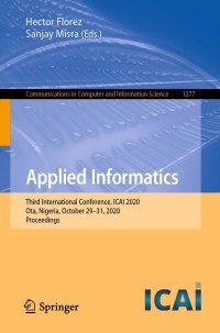 Cover image: Applied Informatics 1st edition 9783030617011
