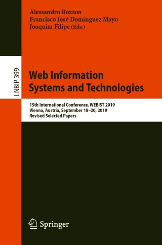 表紙画像: Web Information Systems and Technologies 1st edition 9783030617493