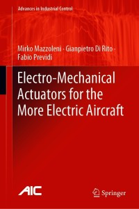 Imagen de portada: Electro-Mechanical Actuators for the More Electric Aircraft 9783030617981