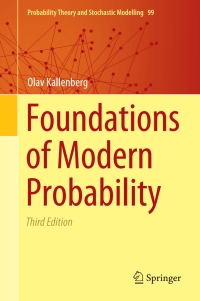 Cover image: Foundations of Modern Probability 3rd edition 9783030618704