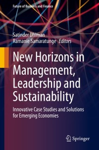 Titelbild: New Horizons in Management, Leadership and Sustainability 9783030621704