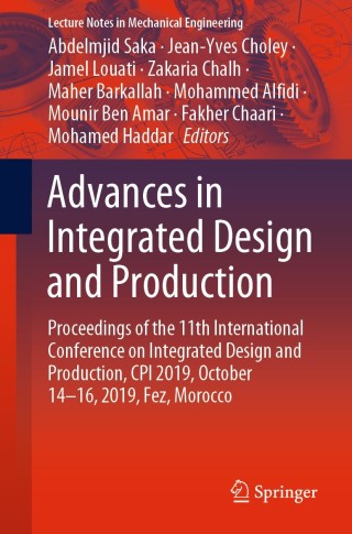 Imagen de portada: Advances in Integrated Design and Production 1st edition 9783030621988