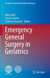 Cover image: Emergency General Surgery in Geriatrics 9783030622145