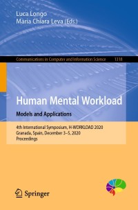 Cover image: Human Mental Workload: Models and Applications 1st edition 9783030623012