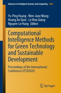 Cover image: Computational Intelligence Methods for Green Technology and Sustainable Development 1st edition 9783030623234