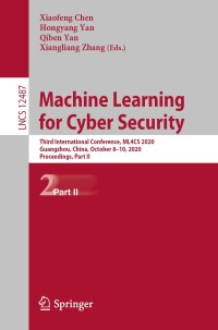 صورة الغلاف: Machine Learning for Cyber Security 1st edition 9783030624590