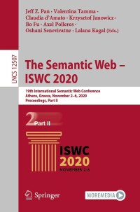 Titelbild: The Semantic Web – ISWC 2020 1st edition 9783030624651
