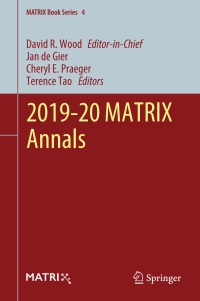 Cover image: 2019-20 MATRIX Annals 9783030624965