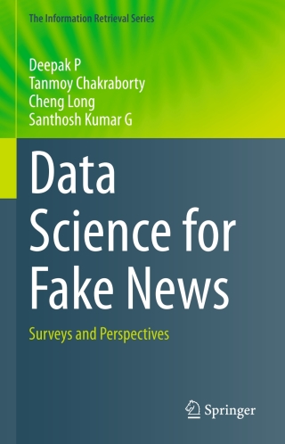 Cover image: Data Science for Fake News 9783030626952