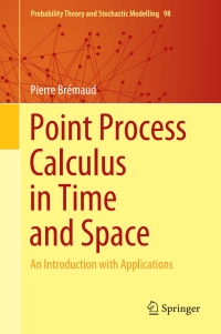 Cover image: Point Process Calculus in Time and Space 9783030627522