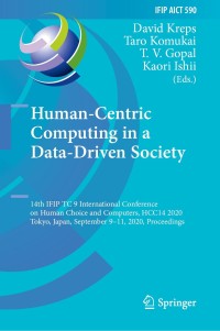 Omslagafbeelding: Human-Centric Computing in a Data-Driven Society 1st edition 9783030628024