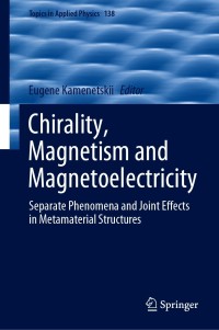 Cover image: Chirality, Magnetism and Magnetoelectricity 9783030628437