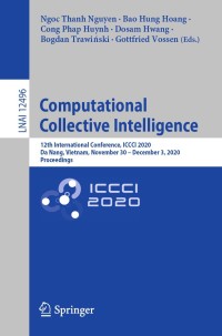 Cover image: Computational Collective Intelligence 1st edition 9783030630065