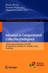 Cover image: Advances in Computational Collective Intelligence 1st edition 9783030631185