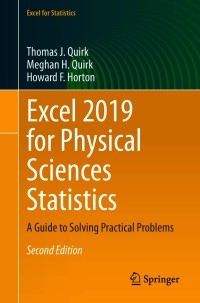 Titelbild: Excel 2019 for Physical Sciences Statistics 2nd edition 9783030632373