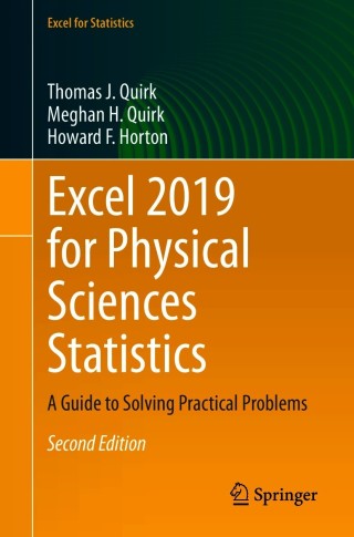 Cover image: Excel 2019 for Physical Sciences Statistics 2nd edition 9783030632373