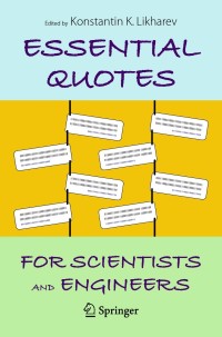 Cover image: Essential Quotes for Scientists and Engineers 9783030633318