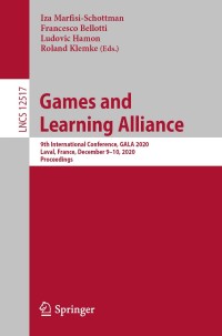 صورة الغلاف: Games and Learning Alliance 1st edition 9783030634636