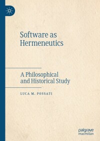 Cover image: Software as Hermeneutics 9783030636098