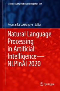 Immagine di copertina: Natural Language Processing in Artificial Intelligence—NLPinAI 2020 9783030637866