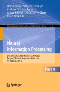 Imagen de portada: Neural Information Processing 1st edition 9783030638191