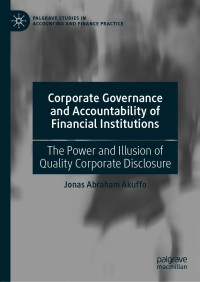Cover image: Corporate Governance and Accountability of Financial Institutions 9783030640453
