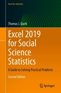 Cover image: Excel 2019 for Social Science Statistics 2nd edition 9783030643324