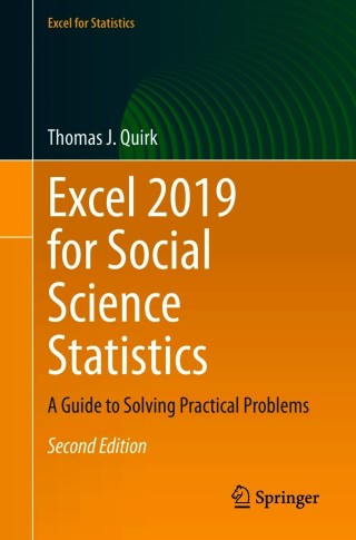 Cover image: Excel 2019 for Social Science Statistics 2nd edition 9783030643324