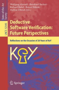 Cover image: Deductive Software Verification: Future Perspectives 1st edition 9783030643539