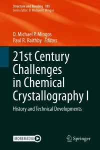 Cover image: 21st Century Challenges in Chemical Crystallography I 9783030647421