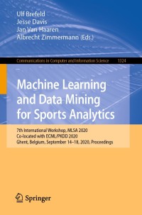 表紙画像: Machine Learning and Data Mining for Sports Analytics 1st edition 9783030649111