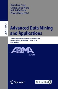 Imagen de portada: Advanced Data Mining and Applications 9783030653897