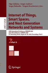 Imagen de portada: Internet of Things, Smart Spaces, and Next Generation Networks and Systems 1st edition 9783030657284