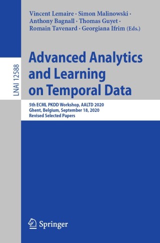 Imagen de portada: Advanced Analytics and Learning on Temporal Data 1st edition 9783030657413
