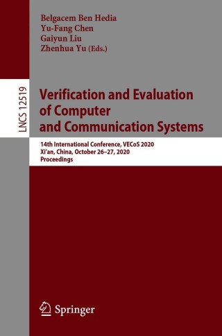 Cover image: Verification and Evaluation of Computer and Communication Systems 1st edition 9783030659547