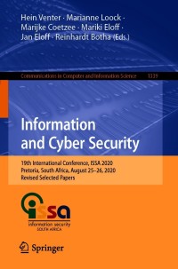 Imagen de portada: Information and Cyber Security 1st edition 9783030660383