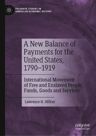 Cover image: A New Balance of Payments for the United States, 1790–1919 9783030660987