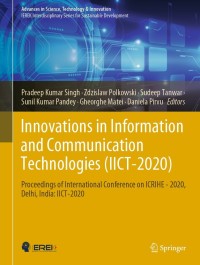Cover image: Innovations in Information and Communication Technologies  (IICT-2020) 9783030662172