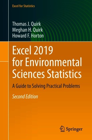 Cover image: Excel 2019 for Environmental Sciences Statistics 2nd edition 9783030662769