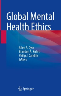 Cover image: Global Mental Health Ethics 9783030662950