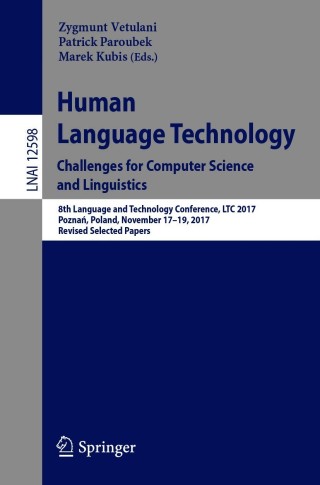 Imagen de portada: Human Language Technology. Challenges for Computer Science and Linguistics 1st edition 9783030665265