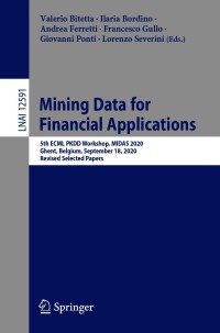 Immagine di copertina: Mining Data for Financial Applications 9783030669805