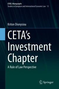 Imagen de portada: CETA's Investment Chapter 9783030669911