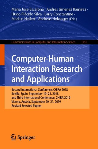 Imagen de portada: Computer-Human Interaction Research and Applications 9783030671075