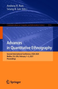 Cover image: Advances in Quantitative Ethnography 9783030677879