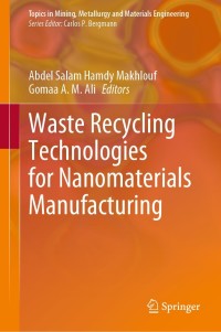 Imagen de portada: Waste Recycling Technologies for Nanomaterials Manufacturing 9783030680305
