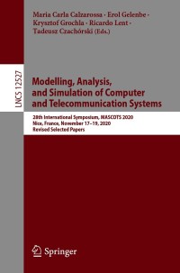 Omslagafbeelding: Modelling, Analysis, and Simulation of Computer and Telecommunication Systems 9783030681098