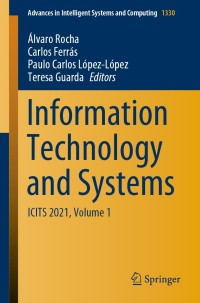 Cover image: Information Technology and Systems 9783030682842